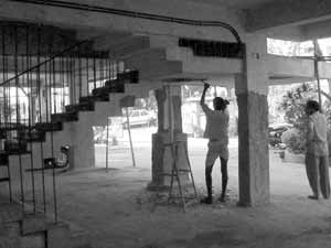 Repair of Parking Columns